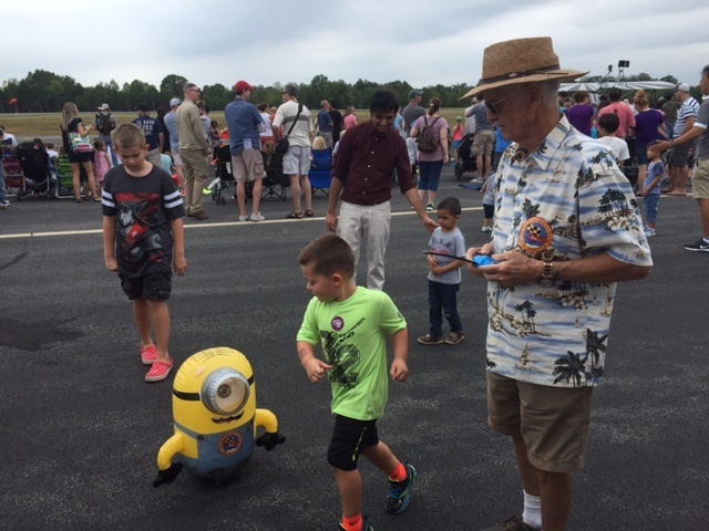 NVRC members join with other aviation enthusiasts to entertain crowds at local airshows. This includes entertaining the kids and even putting on aerial displays with model aircraft.